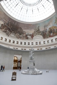 Statues by Urs Fischer at the Bourse de Commerce museum in Paris
