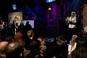 SATURDAY NIGHT LIVE -- "Elon Musk" Episode 1803 -- Pictured: Musical guest Miley Cyrus during the Mother's Day Message Cold Open on Saturday, May 8, 2021 -- (Photo by: Will Heath/NBC)