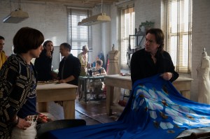 HALSTON (L to R) RORY CULKIN as JOEL SCHUMACHER, REBECCA DAYAN as ELSA PERETTI, DAVID PITTU as JOE EULA, and EWAN MCGREGOR as HALSTON in episode 101 of HALSTON Cr. JOJO WHILDEN/NETFLIX © 2021