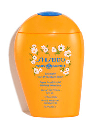 Tory Burch x Shiseido's Ultimate Sun Proector Lotion SPF 50+.