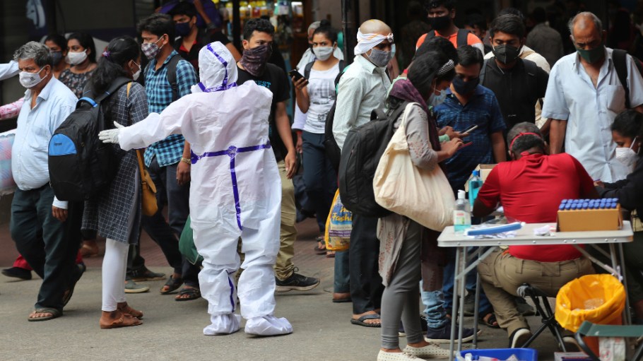 India is facing a massive surge in coronavirus infections, and factories in the garment-exporting nation are struggling to staying afloat.