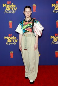 LOS ANGELES, CALIFORNIA - MAY 16: Victoria Pedretti attends the 2021 MTV Movie & TV Awards at the Hollywood Palladium on May 16, 2021 in Los Angeles, California. (Photo by Matt Winkelmeyer/2021 MTV Movie and TV Awards/Getty Images for MTV/ViacomCBS)