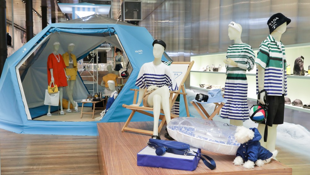 Prada Broadway Store Transformed Into Beach Scene