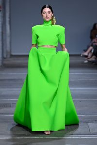SYDNEY, AUSTRALIA - JUNE 02: A model walks the runway during the Afterpay Australian Fashion Week 2021 Resort '22 Collections at Carriageworks on June 02, 2021 in Sydney, Australia. (Photo by Stefan Gosatti/Getty Images)