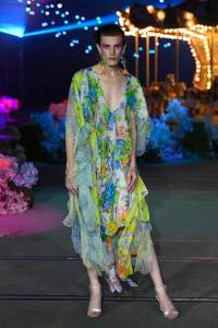 SYDNEY, AUSTRALIA - MAY 31: A model walks the runway during the Romance Was Born show during Afterpay Australian Fashion Week 2021 Resort '22 Collections at Carriageworks on May 31, 2021 in Sydney, Australia. (Photo by Stefan Gosatti/Getty Images)