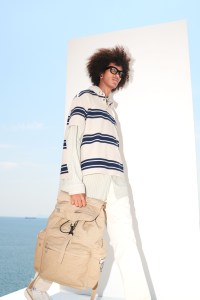 A look from Andrea Pompilio x Harmont & Blaine Spring 2022 Capsule Collection