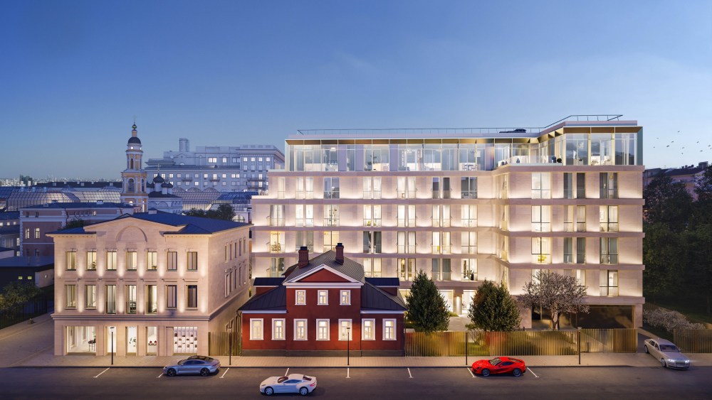 A rendering of the Armani/Casa Moscow Residences.