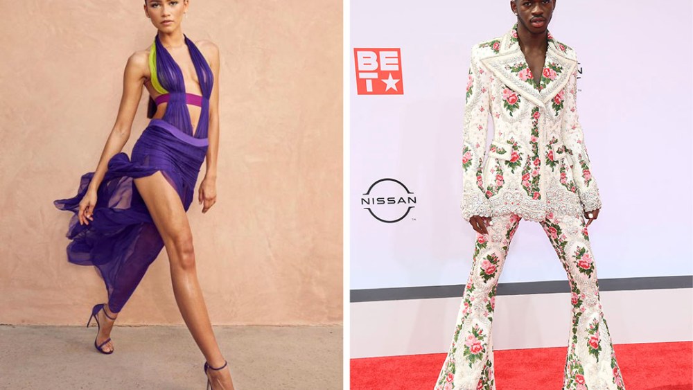 Zendaya in Vintage Vercase, Lil Nas X in Richard Quinn