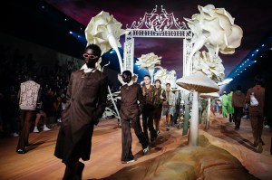 Backstage at Dior Men Men's Spring 2022