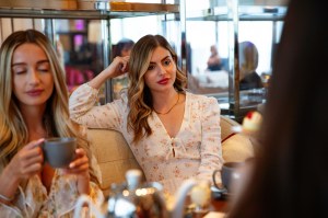 Atmosphere at the afternoon tea in the Grand Salon at the Baccarat Hotel.