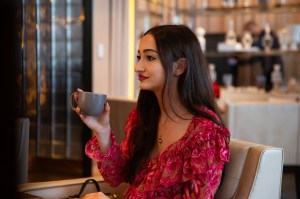 Atmosphere at the afternoon tea in the Grand Salon at the Baccarat Hotel.