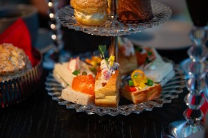 Atmosphere at the afternoon tea in the Grand Salon at the Baccarat Hotel.