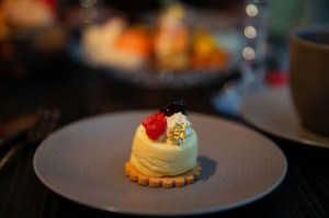 Atmosphere at the afternoon tea in the Grand Salon at the Baccarat Hotel.