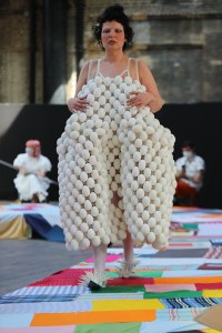A look from the Central Saint Martins BA Fashion Show 2021.