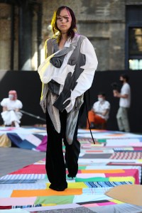 A look from the Central Saint Martins BA Fashion Show 2021.