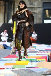 A look from the Central Saint Martins BA Fashion Show 2021.