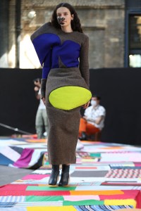 A look from the Central Saint Martins BA Fashion Show 2021.
