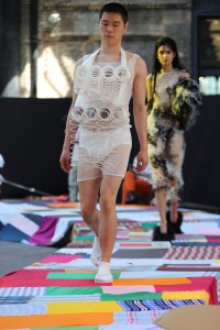 A look from the Central Saint Martins BA Fashion Show 2021.