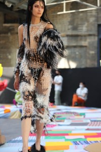 A look from the Central Saint Martins BA Fashion Show 2021.