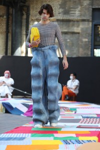 A look from the Central Saint Martins BA Fashion Show 2021.