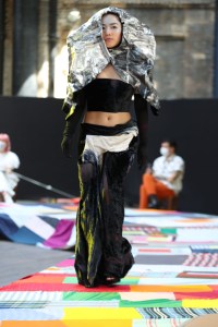 A look from the Central Saint Martins BA Fashion Show 2021.