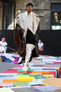 A look from the Central Saint Martins BA Fashion Show 2021.