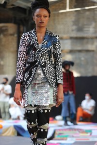 A look from the Central Saint Martins BA Fashion Show 2021.