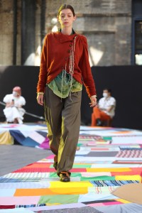 A look from the Central Saint Martins BA Fashion Show 2021.