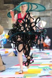 A look from the Central Saint Martins BA Fashion Show 2021.