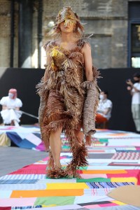 A look from the Central Saint Martins BA Fashion Show 2021.