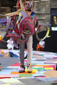 A look from the Central Saint Martins BA Fashion Show 2021.