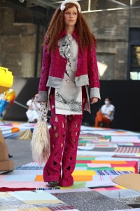 A look from the Central Saint Martins BA Fashion Show 2021.