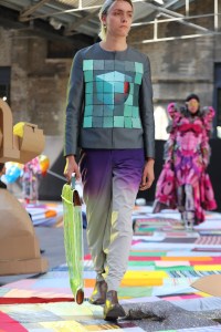 A look from the Central Saint Martins BA Fashion Show 2021.