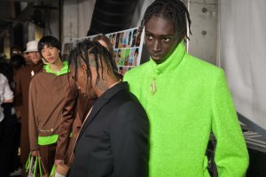 Backstage at Dior Men Men’s Spring 2022
