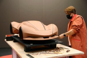 Behind the scenes at Ferrari's first fashion show.
