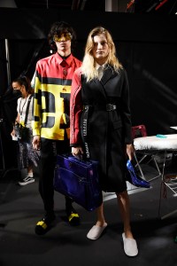 Behind the scenes at Ferrari's first fashion show.
