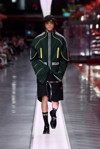 A look from Ferrari's first fashion show.