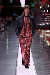 A look from Ferrari's first fashion show.