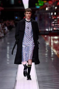 A look from Ferrari's first fashion show.