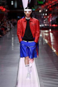 A look from Ferrari's first fashion show.