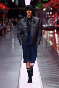 A look from Ferrari's first fashion show.