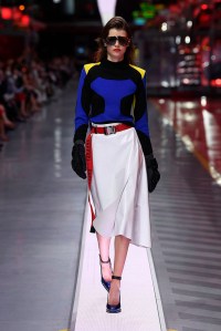 A look from Ferrari's first fashion show.