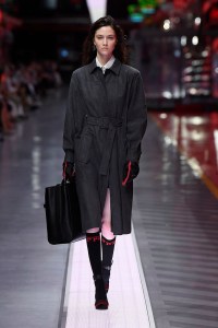 A look from Ferrari's first fashion show.
