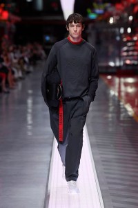 A look from Ferrari's first fashion show.