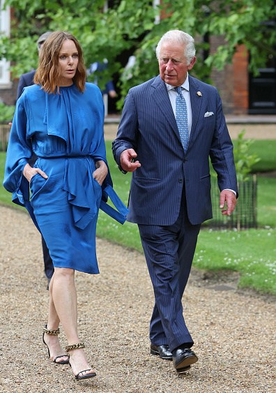 Stella McCartney and Prince Charles, Prince of Wales in Cornwall during the G7 Summit
