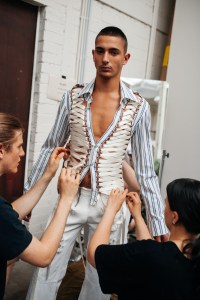Backstage at GmbH Men's Spring 2022