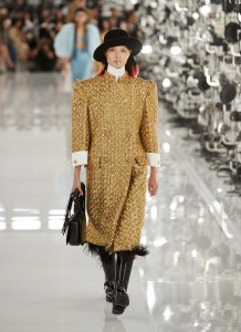 A look from the Gucci Aria show, with 13 new looks added to the 100th-anniversary collection.