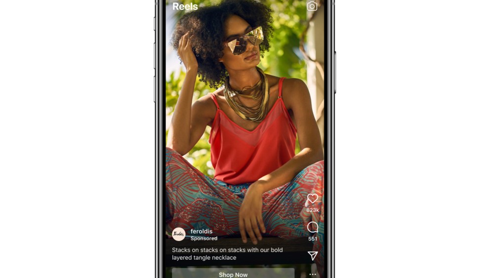 Advertising is now globally available on Instagram's Reels.