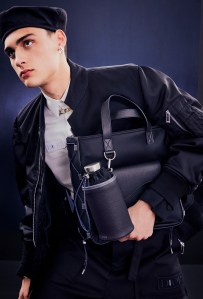 A look from Dior and Sacai's capsule collection.