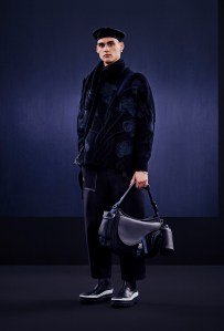 A look from Dior and Sacai's capsule collection.